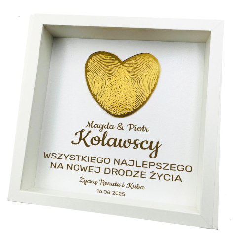 Ramka Pamiątka Ślubu - Prezent na Ślub dla Młodej Pary Ramka Pamiątka Ślubu - Prezent na Ślub dla Młodej Pary
