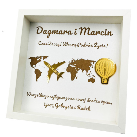 Ramka Pamiątka Ślubu - Prezent na Ślub dla Młodej Pary Ramka Pamiątka Ślubu - Prezent na Ślub dla Młodej Pary