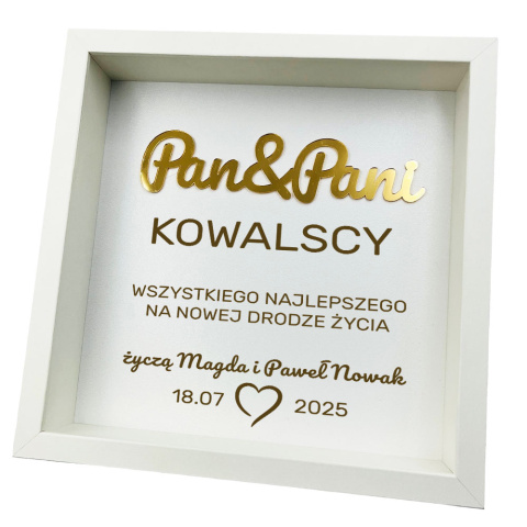 Ramka Pamiątka Ślubu - Prezent na Ślub dla Młodej Pary Ramka Pamiątka Ślubu - Prezent na Ślub dla Młodej Pary