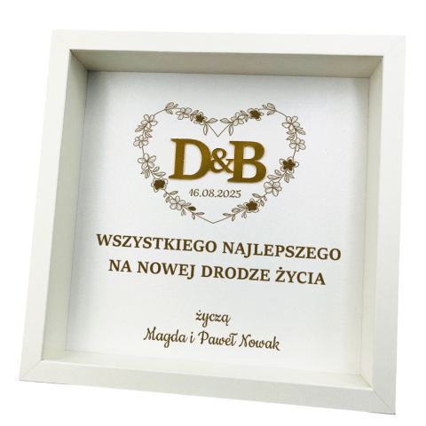 Ramka Pamiątka Ślubu - Prezent na Ślub dla Młodej Pary Ramka Pamiątka Ślubu - Prezent na Ślub dla Młodej Pary