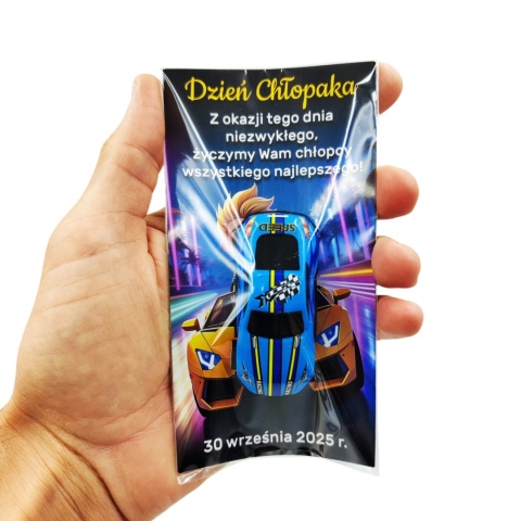 Resorak z Napędem + Życzenia - Prezent na Dzień Chłopaka Przedszkole Szkoła Autko Samochodzik