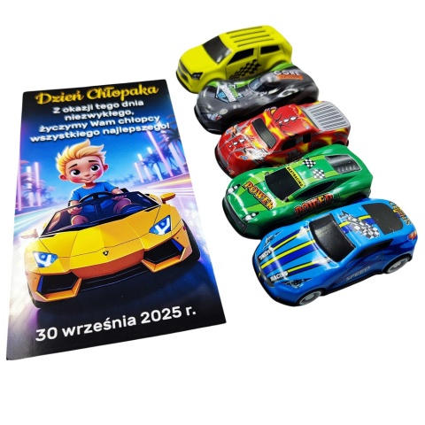 Resorak z Napędem + Życzenia - Prezent na Dzień Chłopaka Przedszkole Szkoła Autko Samochodzik