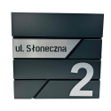 Skrzynka na Listy z Adresem Numerem Domu na Ogrodzenie Antracyt Skrzynka na Listy z Adresem Numerem Domu na Ogrodzenie Antracyt