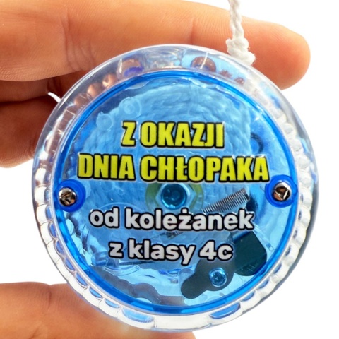 Świecące JOJO z własnym podpisem - prezent na Dzień Chłopaka Szkoła Przedszkole