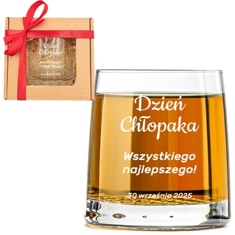 Szklanka do Whisky z grawerem - prezent na Dzień Chłopaka dla kolegi z pracy