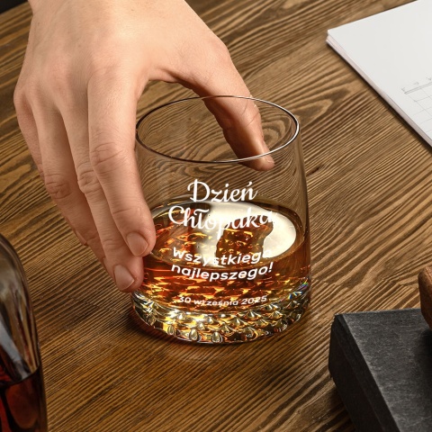 Szklanka do Whisky z grawerem - prezent na Dzień Chłopaka dla kolegi z pracy