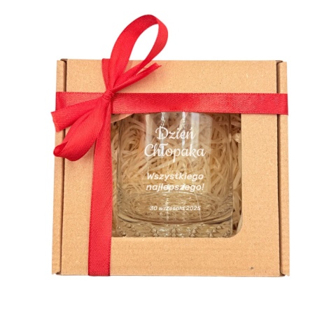 Szklanka do Whisky z grawerem - prezent na Dzień Chłopaka dla kolegi z pracy