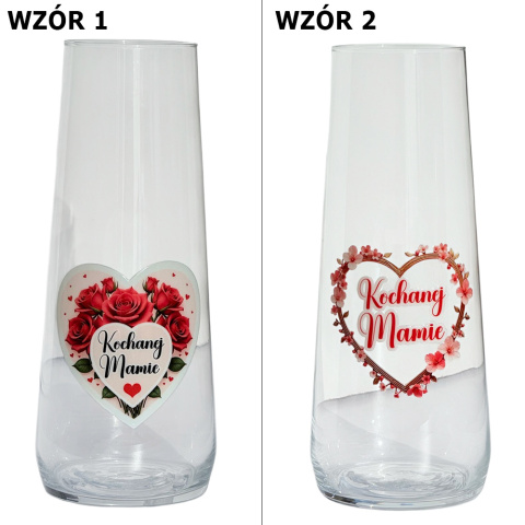 Wazon z Nadrukiem dla Mamy - Prezent na Dzień Mamy Matki Urodziny Święta Wazon z Nadrukiem dla Mamy - Prezent na Dzień Mamy Matki Urodziny Święta