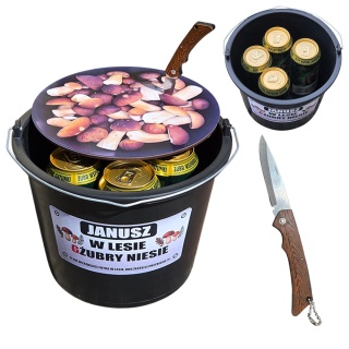 Wiadro Grzybiarza - Śmieszny Prezent dla Grzybiarza Taty Dziadka Męża