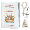 Zestaw Personalizowana Biblia na Chrzest + Dodatki - Pamiątka Chrztu Świętego Prezent dla Chłopca Dziewczynki
