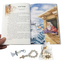 Zestaw Personalizowana Biblia na Chrzest + Dodatki - Pamiątka Chrztu Świętego Prezent dla Chłopca Dziewczynki