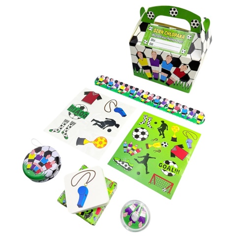 Zestaw Piłkarza 8w1 - prezent na Dzień Chłopaka szkoła przedszkole szkółka piłkarska