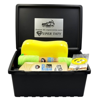 Zestaw do Czyszczenia Auta z Grawerem dla Taty - Prezent na Dzień Ojca Święta Urodziny