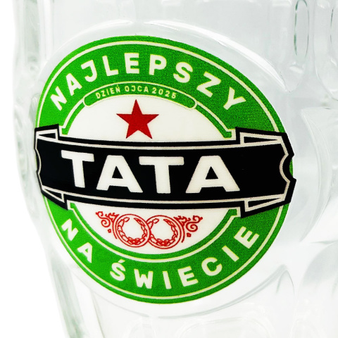 Zestaw do Piwa z Nadrukiem dla Taty Kufel + Otwieracz - Prezent na Dzień Ojca Święta Urodziny Zestaw do Piwa z Nadrukiem dla Taty Kufel + Otwieracz - Prezent na Dzień Ojca Święta Urodziny