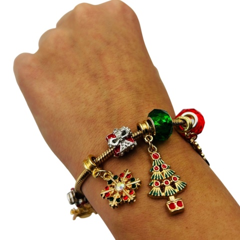 Kalendarz Adwentowy Biżuteria Bransoletka z Imieniem Dziecka dla Dziewczynki 4 5 6 7 8 9 10 lat Dzieci