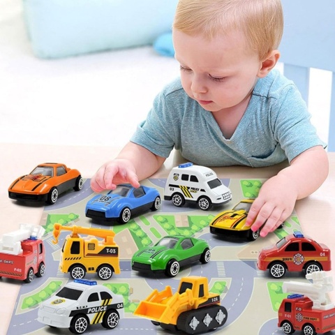 Kalendarz Adwentowy Samochodziki z Imieniem Dziecka dla Chłopca 4 5 6 7 8 9 10 lat Dzieci