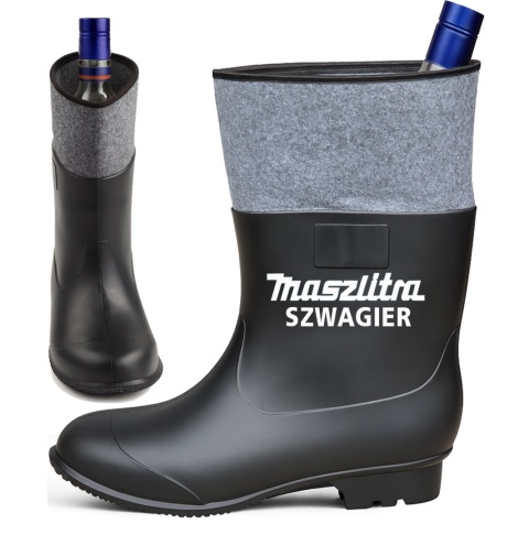 Kalosz MaszLitra - Śmieszny Prezent dla Rolnika Ogrodnika Budowlańca na Urodziny Święta Gumiak Gumofilc