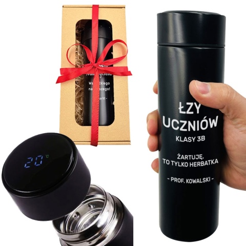 Kubek Termiczny z Grawerem dla Nauczyciela - Prezent na Dzień Nauczyciela dla Wychowawcy