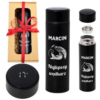 Kubek Termiczny z Grawerem dla Wędkarza- prezent dla taty męża na święta urodziny