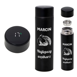 Kubek Termiczny z Grawerem dla Wędkarza- prezent dla taty męża na święta urodziny