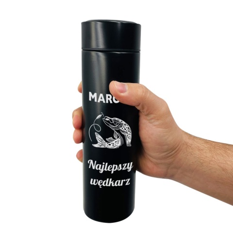 Kubek Termiczny z Grawerem dla Wędkarza- prezent dla taty męża na święta urodziny