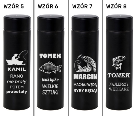 Kubek Termiczny z Grawerem dla Wędkarza- prezent dla taty męża na święta urodziny