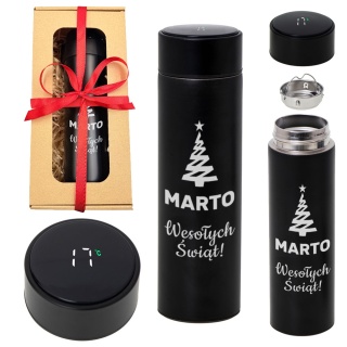 Kubek Termiczny z Grawerem na Święta - prezent dla mamy taty żony męża dziewczyny chłopaka kobiety mężczyzny