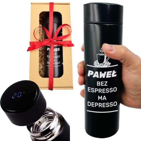 Kubek Termiczny z Grawerem - prezent dla mamy taty kobiety faceta dziewczyny chłopaka żony męża na urodziny święta