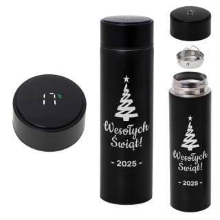 Kubek Termiczny z Grawerem na Święta - prezent upominki paczki świąteczne dla pracowników klientów zestaw prezentowy kosz