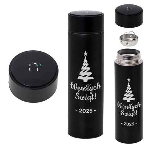 Kubek Termiczny z Grawerem na Święta - prezent upominki paczki świąteczne dla pracowników klientów zestaw prezentowy kosz