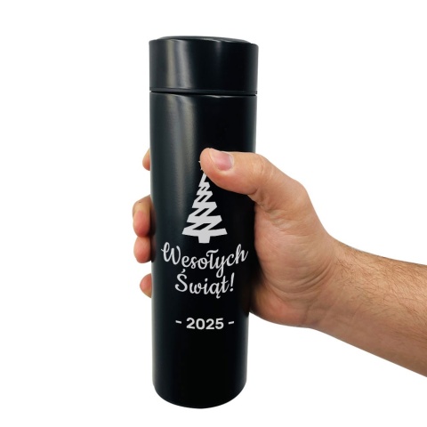 Kubek Termiczny z Grawerem na Święta - prezent upominki paczki świąteczne dla pracowników klientów zestaw prezentowy kosz