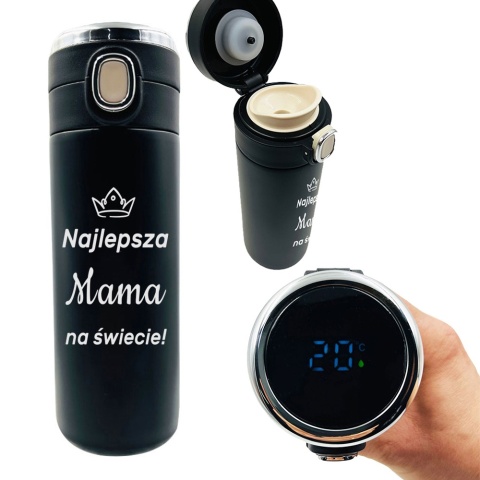 Kubek Termiczny z Grawerem dla Mamy - prezent dla Mamy na Święta Dzień Matki Urodziny
