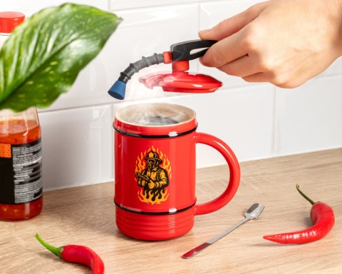 Kubek Strażaka + łyżeczka - prezent dla strażaka brata męża taty