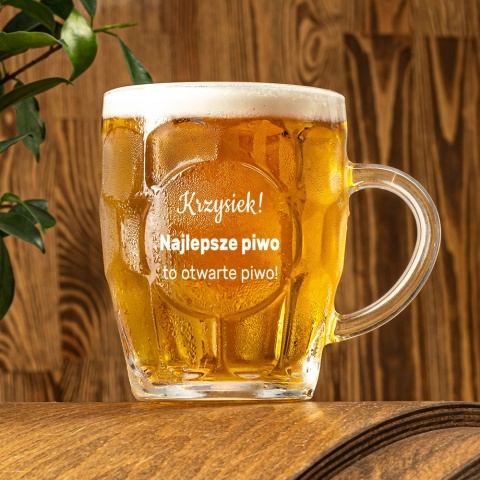 Kufel do Piwa z Grawerem - prezent dla faceta mężczyzny na urodziny święta