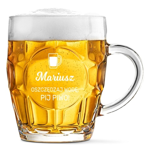 Kufel do Piwa z Grawerem - prezent dla faceta mężczyzny na urodziny święta