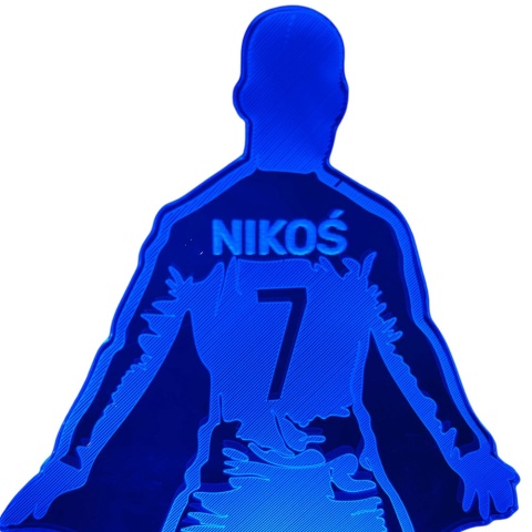 Lampka Piłkarza z Imieniem - Prezent dla Chłopca 4 5 6 7 8 9 10 11 12 13 14 lat Dziecka na Urodziny Święta