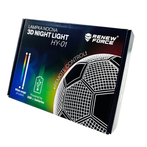 Lampka Piłkarza z Imieniem - Prezent dla Chłopca 4 5 6 7 8 9 10 11 12 13 14 lat Dziecka na Urodziny Święta