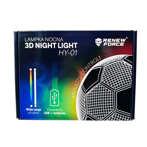 Lampka Piłkarza z Imieniem - Prezent dla Chłopca 4 5 6 7 8 9 10 11 12 13 14 lat Dziecka na Urodziny Święta