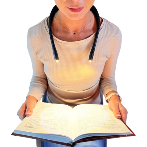 Lampka do Czytania na Szyję z Grawerem - Prezent dla Żony Mamy Dziewczyny Babci Teściowej na Święta