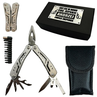 Multitool 13w1 z Grawerem - Prezent dla Męża Taty Chłopaka Teścia Syna na Święta Narzędzie Wielofunkcyjne