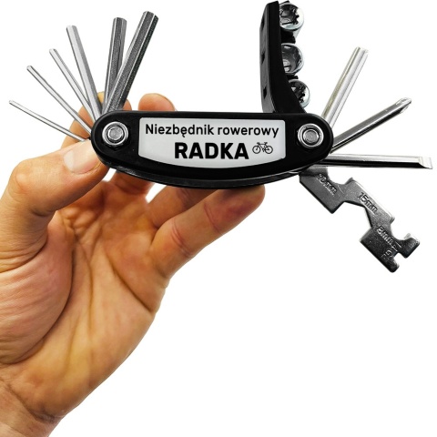 Multitool Rowerowy 16w1 z Grawerem - Prezent dla Męża Taty Chłopaka Brata Teścia Dziadka na Święta