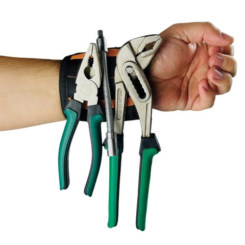 Niezbędnik Złotej Rączki Świecące Rękawiczki + Opaska Magnetyczna - Prezent dla Taty Dziadka Męża Mężczyzny Chłopaka na Święta