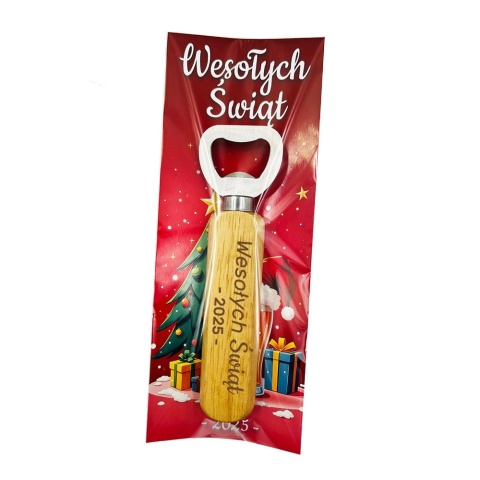 Otwieracz do Piwa z Grawerem na Święta - prezent upominek dla pracownika świąteczne dla pracowników