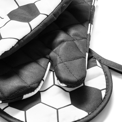 Piłkarskie rękawice kuchenne z podkładką - prezent dla taty męża dziadka teścia