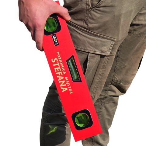 Poziomica Majstra z Własnym Imieniem + Buteleczki - Prezent Dla Budowlańca Faceta Taty na Urodziny