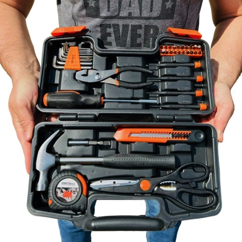 Zestaw Narzędzi 40 el. w Walizce z Grawerem - prezent dla faceta mężczyzny taty na urodziny święta