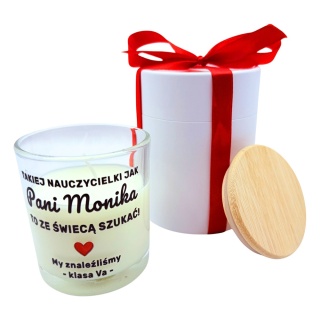Świeca Zapachowa dla Nauczyciela - Prezent na Dzień Nauczyciela dla Wychowawcy