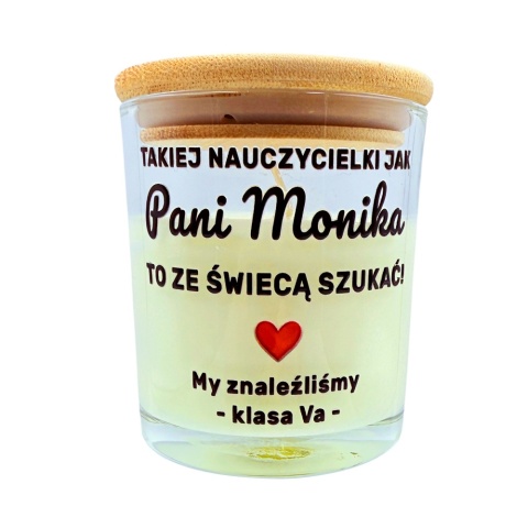 Świeca Zapachowa dla Nauczyciela - Prezent na Dzień Nauczyciela dla Wychowawcy