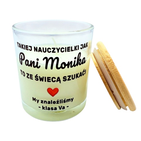 Świeca Zapachowa dla Nauczyciela - Prezent na Dzień Nauczyciela dla Wychowawcy