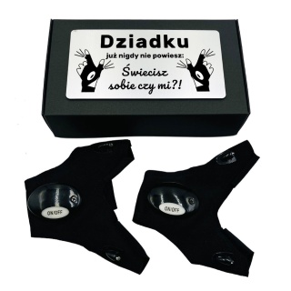 Świecące Rękawiczki z Grawerem - prezent dla męża taty dziadka chłopaka na Święta Urodziny